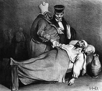 Karikatur von Louis-Philippe mit dem französischen Generalstaatsanwalt, aus 